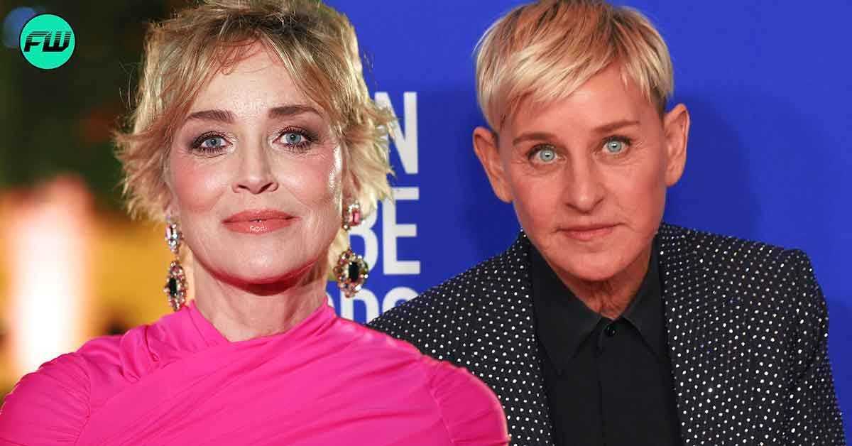 เพราะเราเปลือยอยู่บนเตียงด้วยกัน: ชารอน สโตนทำให้ Ellen DeGeneres อยู่ในจุดที่อึดอัดหลังจากที่เธอปฏิเสธที่จะมีเซ็กส์กับเธอบนหน้าจอ