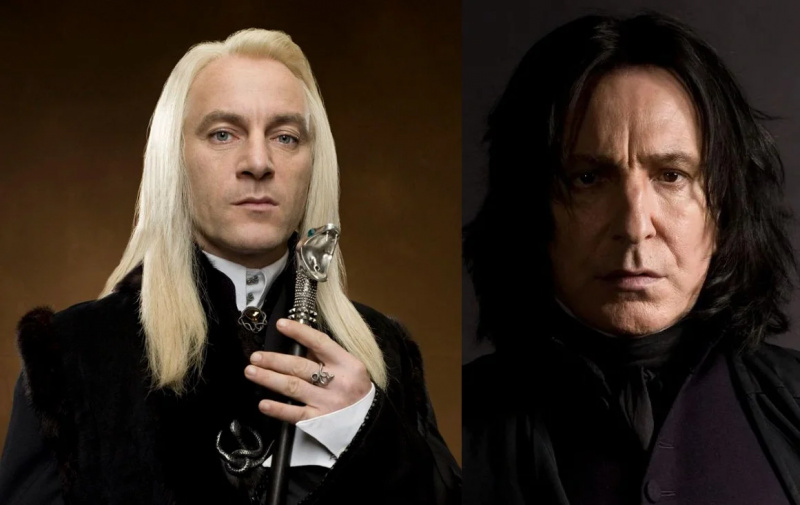   Lūcijs Malfojs un Severuss Strīps