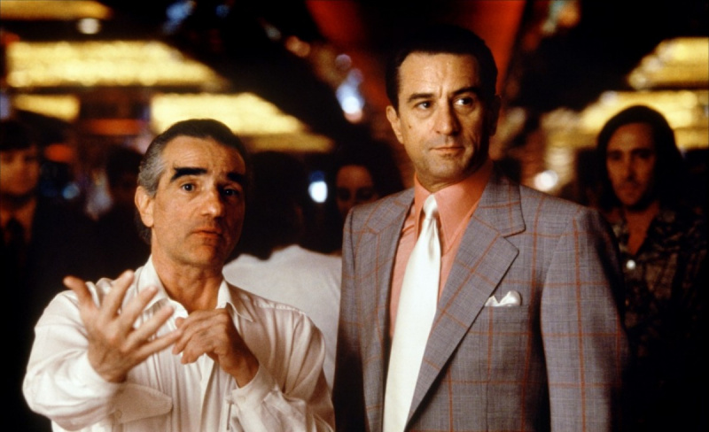   Robert De Niro en Martin Scorsese in Casino