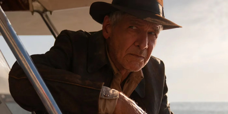   En bild av Harrison Ford i trailern för Indiana Jones 5