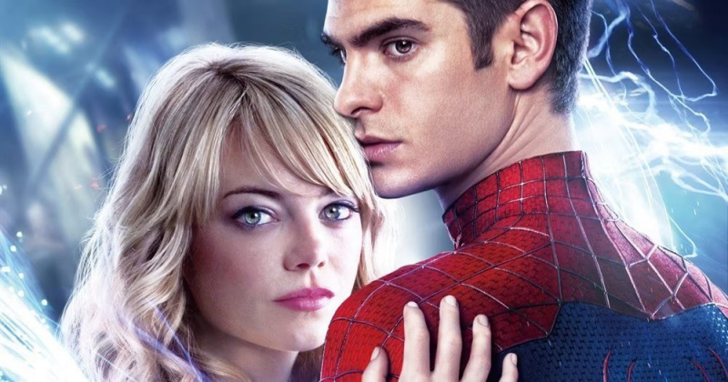   Andrew Garfield ed Emma Stone nei panni di Peter Parker e Gwen Stacy
