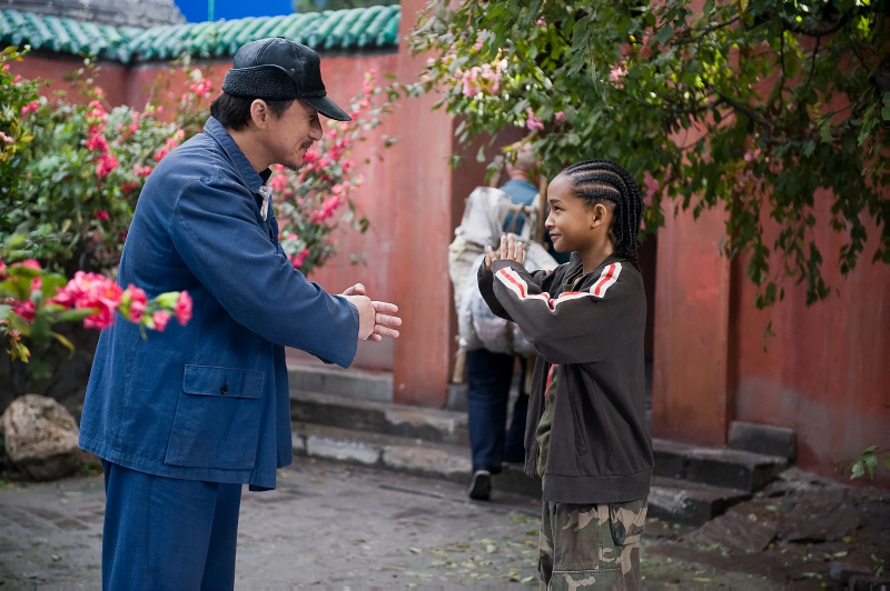   Jackie Chan și Jaden Smith în The Karate Kid (2010)