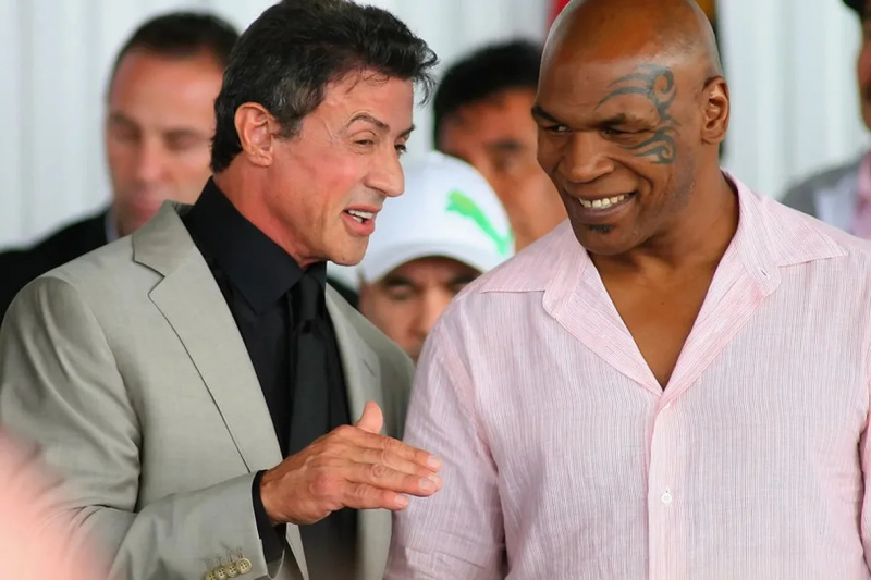   Sylvester Stallone og Mike Tyson