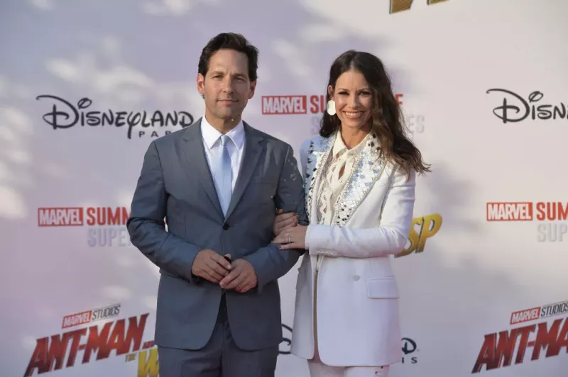   Paul Rudd a Evangeline Lilly na premiére filmu Ant Man and the Wasp (2018).