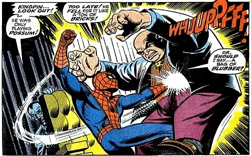   Zirnekļcilvēks un Kingpin komiksos