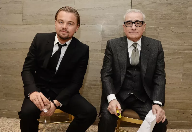   Martin Scorsese en Leonardo DiCaprio.
