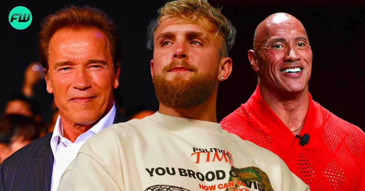 Yine de neden çıplak olmak zorundasın?: Jake Paul, Dwayne Johnson Tarafından Reddedildikten Sonra Arnold Schwarzenegger'in Ayak İzlerini Takip Etmeye Çalıştığı İçin Acımasızca Aşağılanıyor