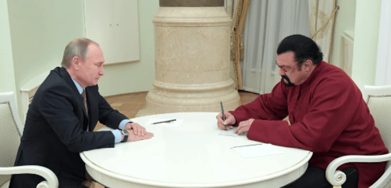   Steven Seagal i Vladimir Putin