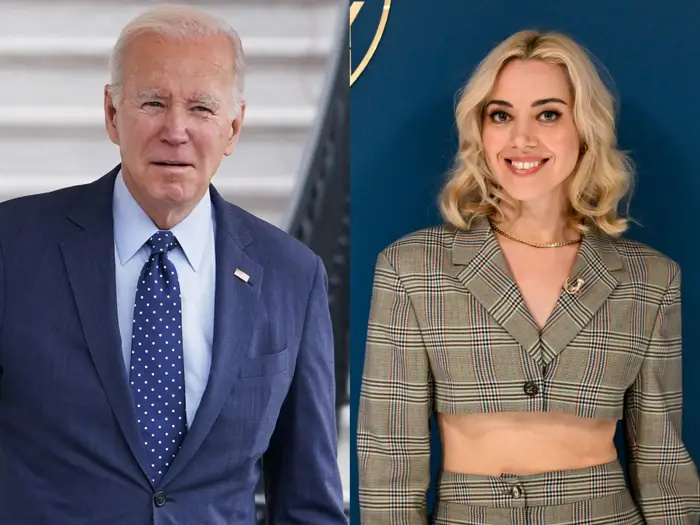   Aubrey Plaza: ฉันมี'Stare-Down' With Joe Biden, Stole Note From White House