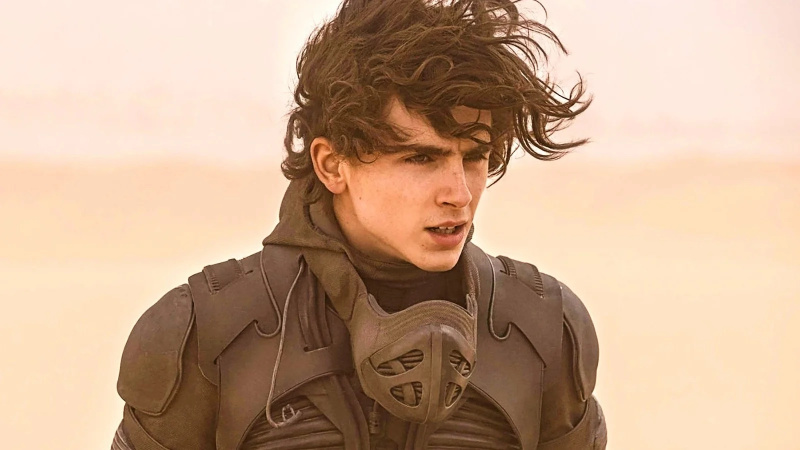   Timothée Chalamet Paul Atreides szerepében a Dune című filmben (2021).