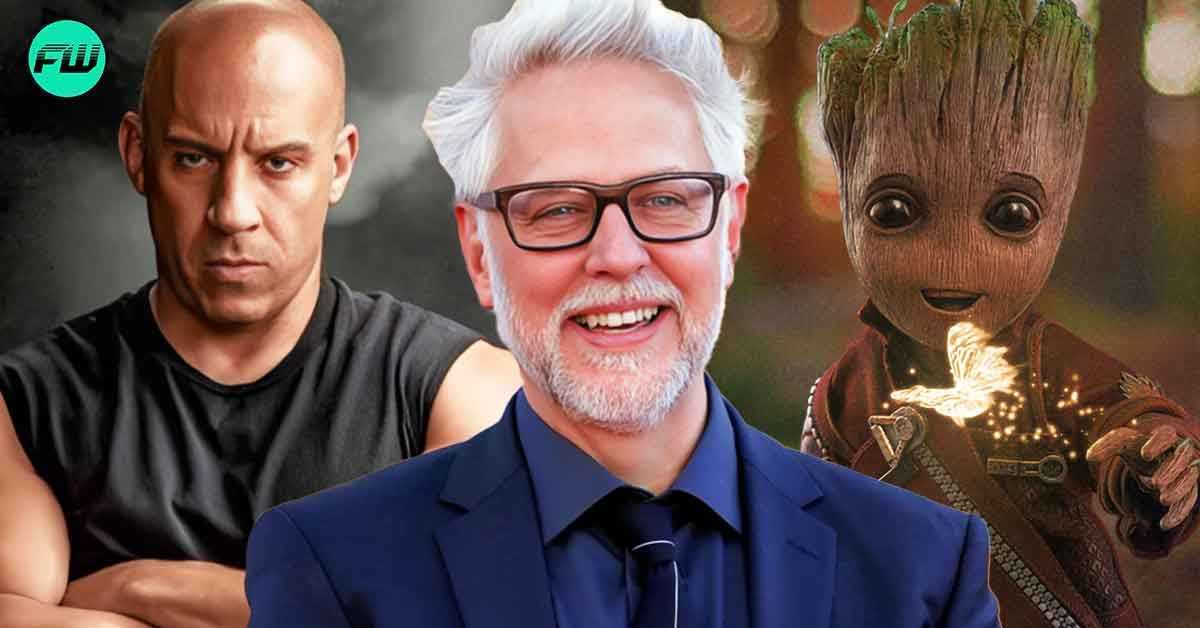 James Gunn은 Vin Diesel이 내가 Groot라고 주장하여 Marvel 영화에서 5,400만 달러를 벌어들인 것을 비웃습니다.