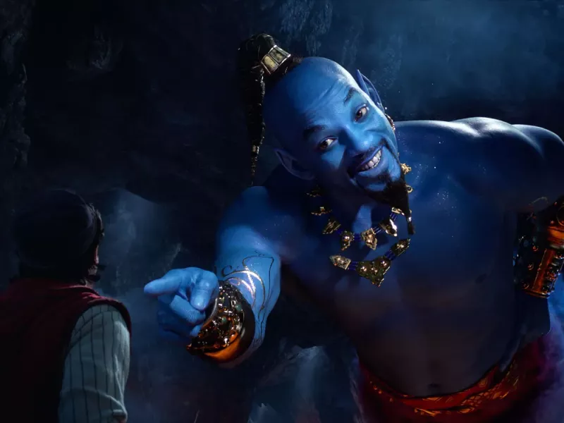   Will Smith como Genio en Aladdin