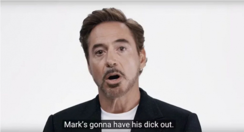  Robert Downey Jr je obljubil, da bo Mark Ruffalo gol (vir - YouTube)