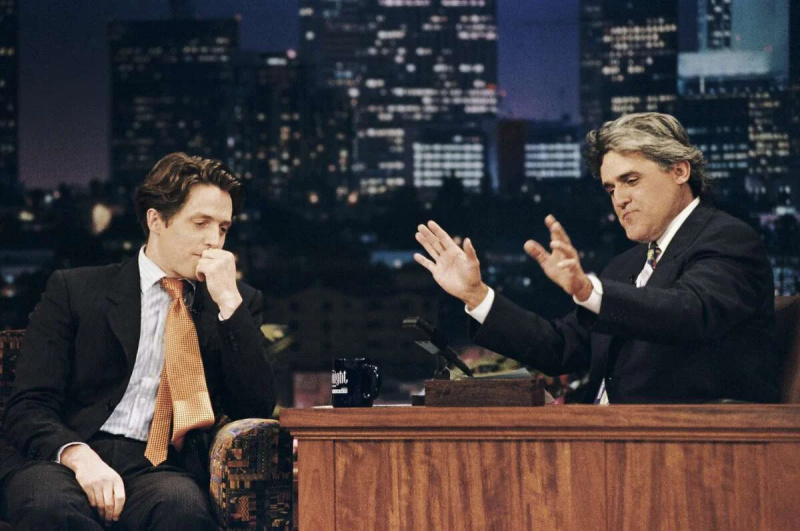   Jay Leno und Hugh Grant in der Tonight Show [Juli'95]