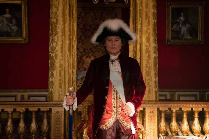   Johnny Depp als koning Lodewijk XV