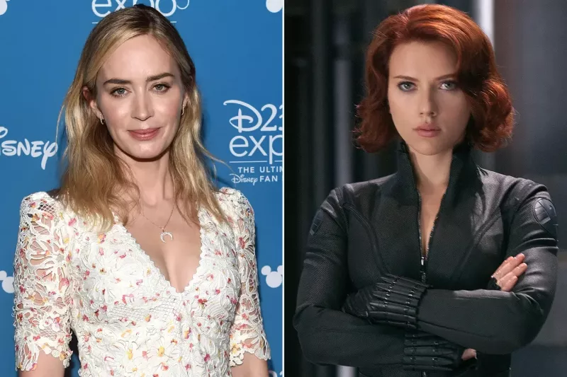   Blunt bol prvou voľbou, aby si zahrala Scarlett Johansson's Black Widow