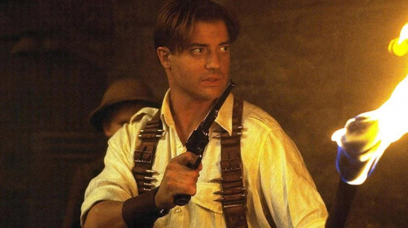   Brendan Fraser ca Rick O'Connell in The Mummy (1999).