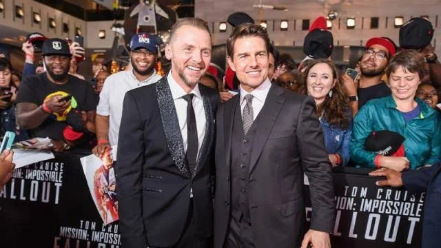   Simon Pegg y Tom Cruise