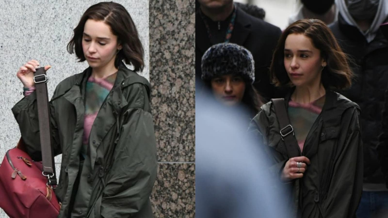   Emilia Clarke pe platourile de filmare ale Marvel's Secret Invasion.