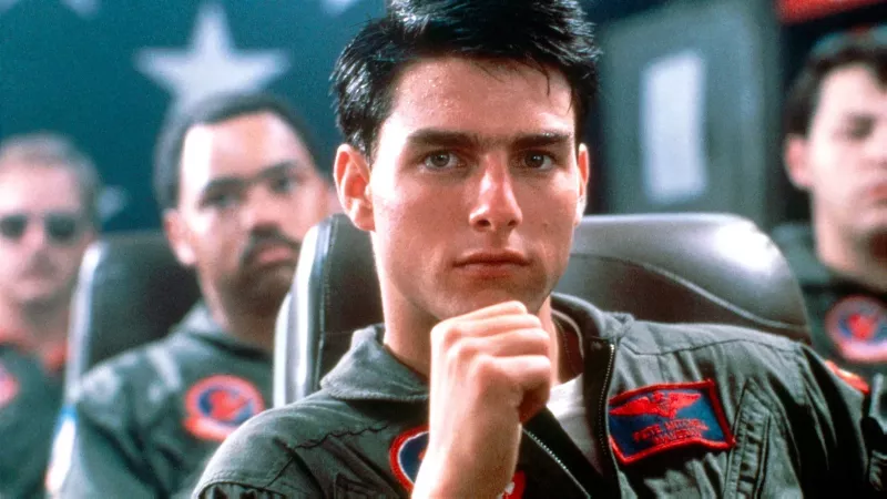   Tom Cruise em Top Gun (1986)