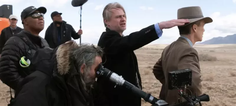   Christopher Nolan pe platourile de filmare ale lui Oppenheimer