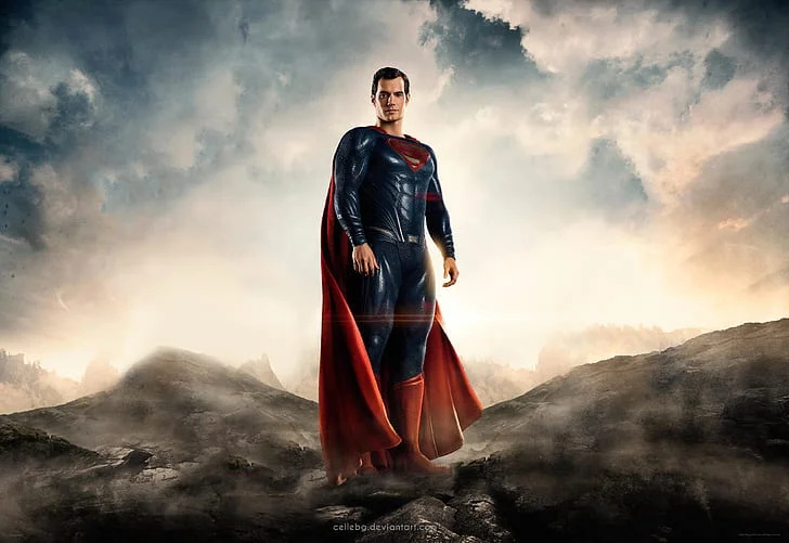   Henry Cavill als Superman in de DCU.