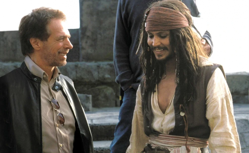   Jerry Bruckheimer con Johnny Depp