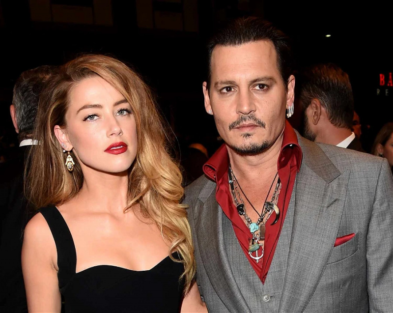   Johnny Depp in Amber Heard