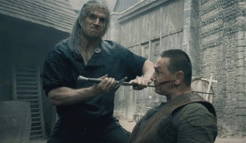   Henry Cavill in één take'dance of the death" scene