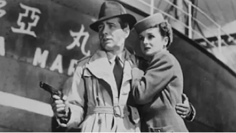   In un fotogramma di Humphrey Bogart's Casablanca