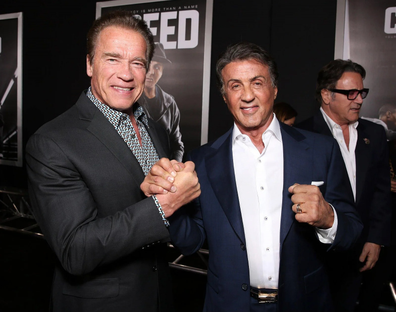   Sylvester Stallone ja Arnold Schwarzenegger