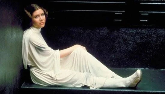   Carrie Fisher printsess Leia rollis