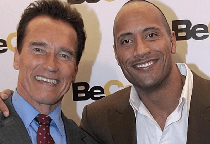   Arnold Schwarzenegger ja The Rock