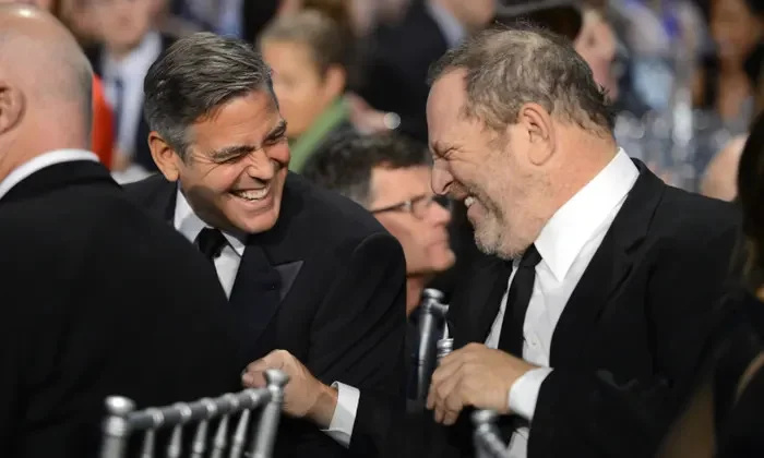   George'as Clooney pasisako prieš Harvey'į Weinsteiną