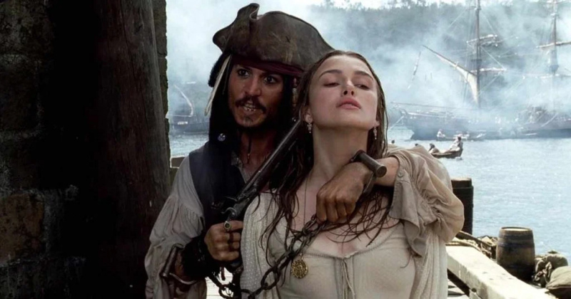   Johnny Depp e Keira Knightley