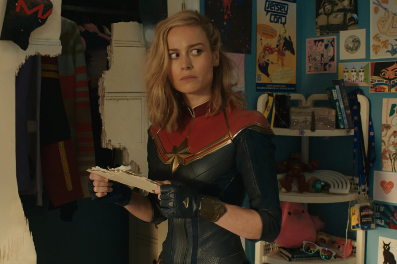   Et stillbilde fra The Marvels-trailer