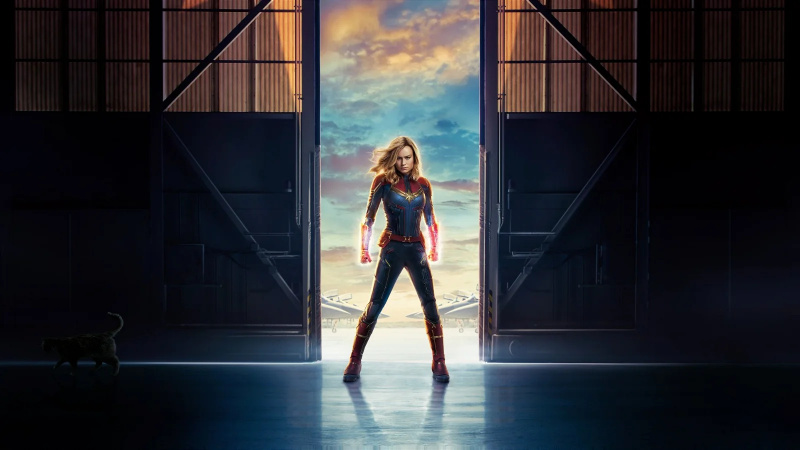   Brie Larson kaip kapitonas Marvelas MCU.