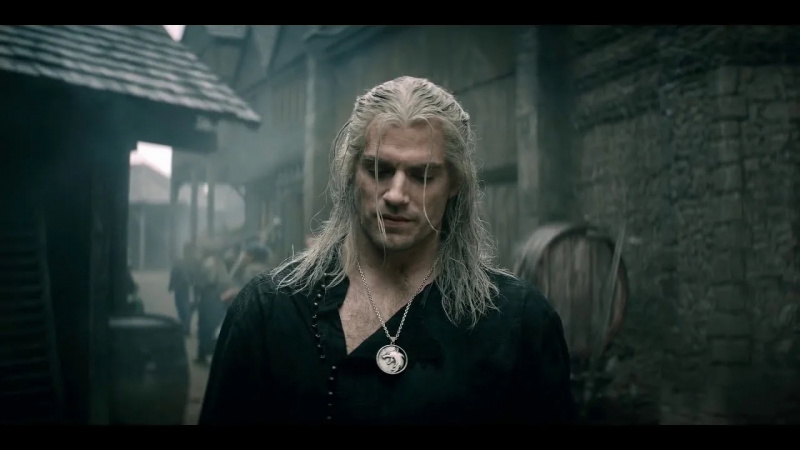   Henry Cavill kot Geralt iz Rivije v Netflixu's The Witcher