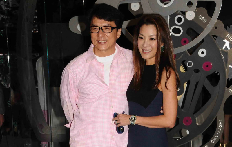   Michelle Yeoh og Jackie Chan.