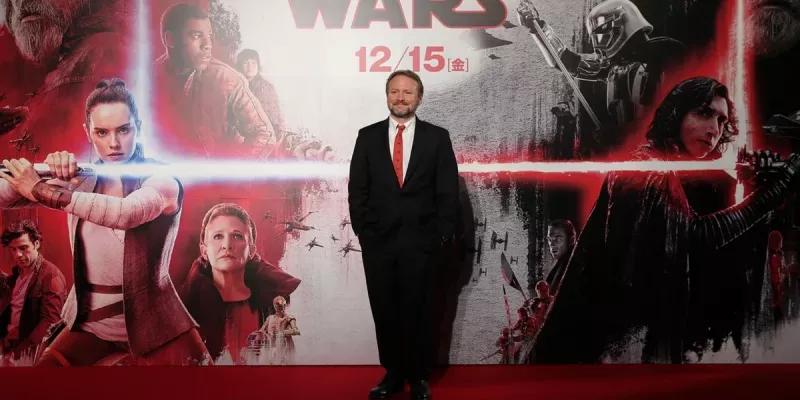   Rian Johnson na premieri filma Vojna zvezd: Zadnji Jedi (2017).
