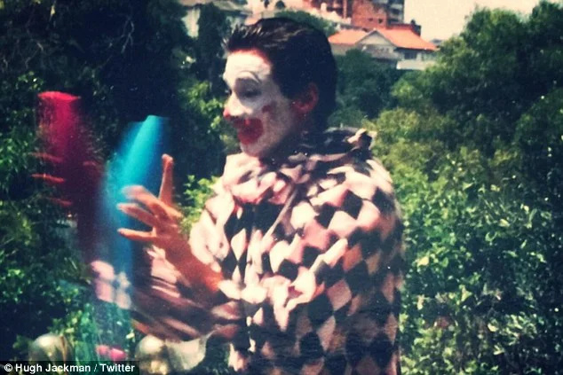   Hugh Jackman kao klaun
