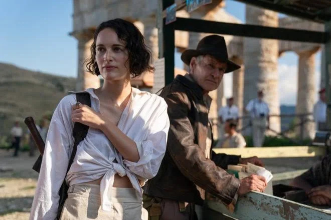   Phoebe Waller-Bridge og Harrison Ford i Indiana Jones 5