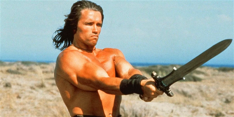   Arnold Schwarzenegger elokuvassa Conan The Barbarian