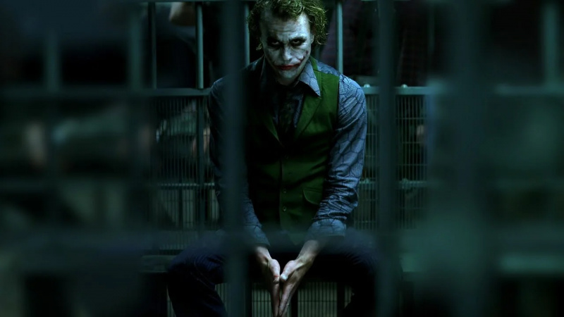   Heath Ledger jako Joker w Mrocznym rycerzu (2008)