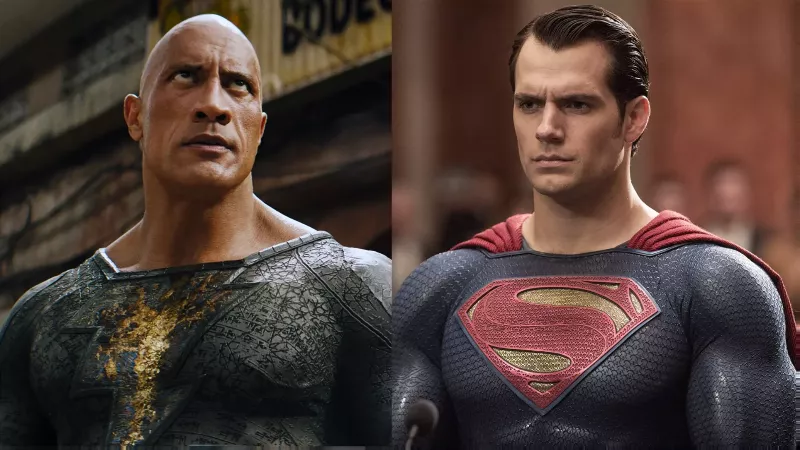 Изтече кредитна сцена с Black Adam Post: Дуейн Джонсън наистина ли развали завръщането на Хенри Кавил като Супермен?