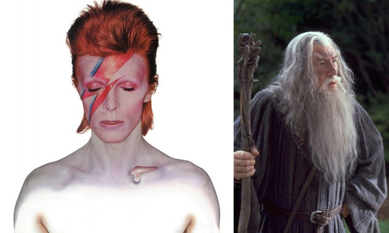   Za vlogo Gandalfa so razmišljali o Davidu Bowieju
