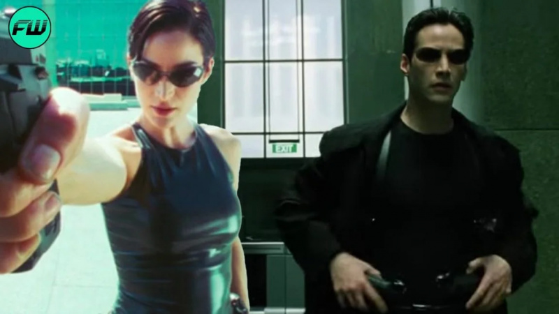   Kerija-Anna Mosa Trīsvienības lomā filmā The Matrix