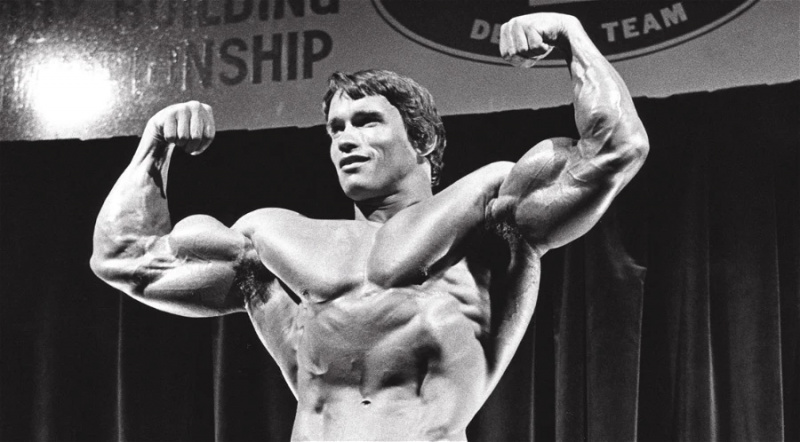   Arnold Schwarzenegger in seiner Bodybuilding-Zeit