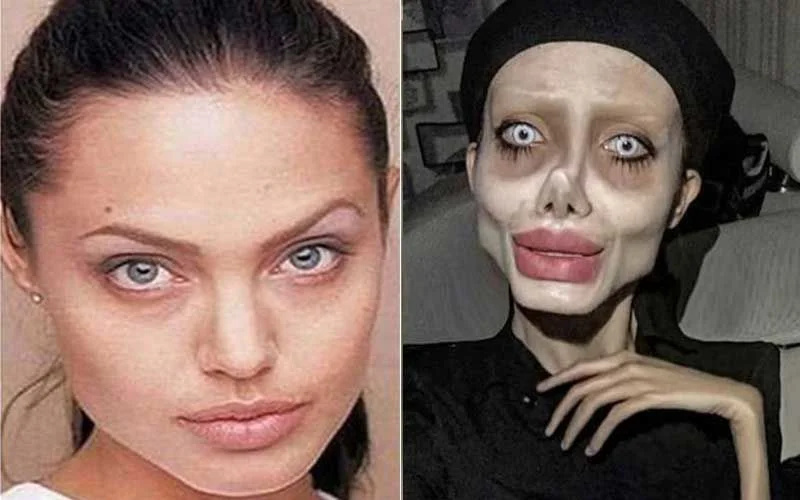 Wer ist Sahar Tabar – Irans Zombie Angelina Jolie nutzt geniale Spezialeffekte und täuscht die ganze Welt vor, Brad Pitts Ex würde sich verhungern