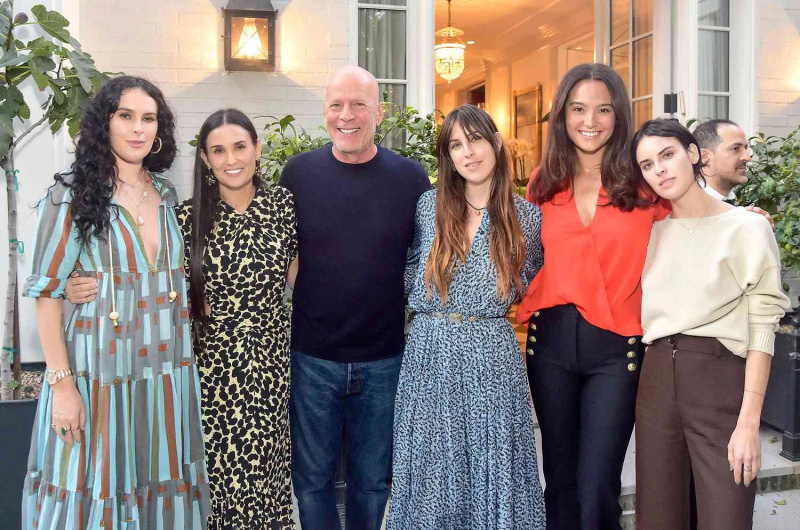   Bruce Willis og hans familie